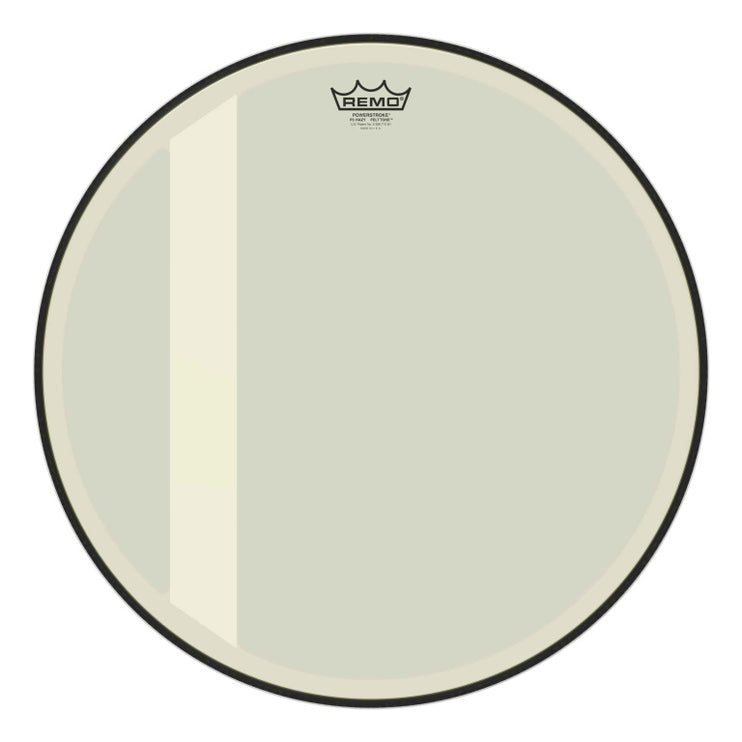 Remo - P3-1020-00-FLT - 20" Powerstroke 3 Hazy Felt Tone bass drumhead