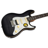 Sire Larry Carlton S7 Flamed Maple New Gen Transparant Black