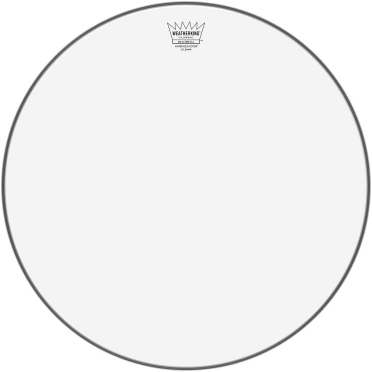 Remo - CL-0318-BA - 18" Ambassador clear batter for vintage and custom drums (Classic Fit)