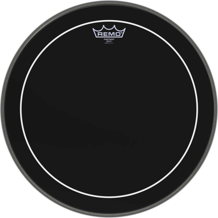 Remo - ES-1616-PS - 16" Ebony Pinstripe bass drum head