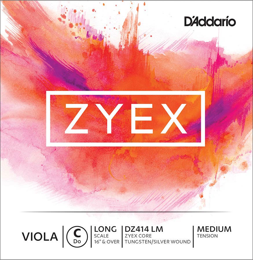 D'Addario DZ414-LM Altvioolsnaar C-4 16"+ Medium Zilver/Wolfram