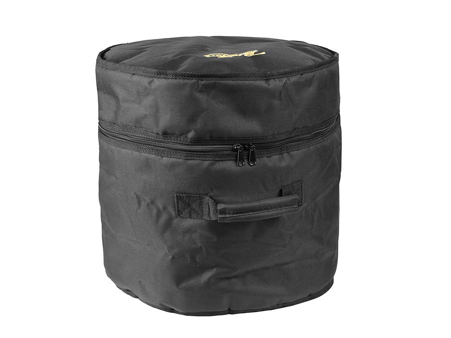 floor tom gig bag, black cordura, 10 mm.padded, 16"