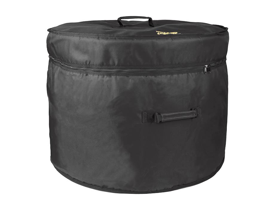 bass drum gig bag, black cordura, 10 mm.padded, 20"