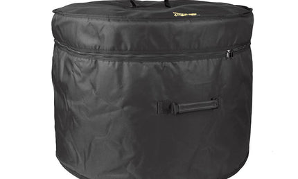 bass drum gig bag, black cordura, 10 mm.padded, 22"