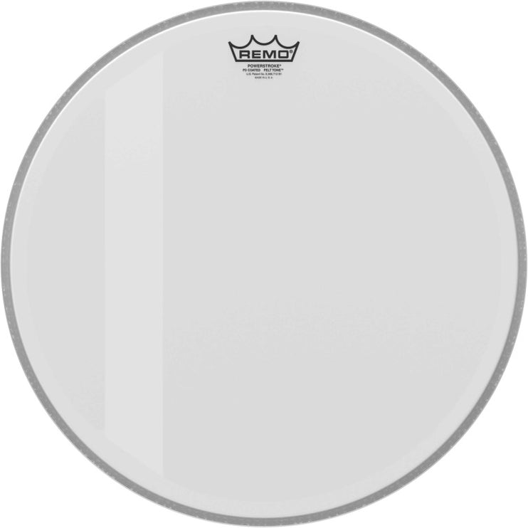 Remo - P3-1118-00-FLT - 18" Powerstroke 3 coated Felt Tone bass drum head