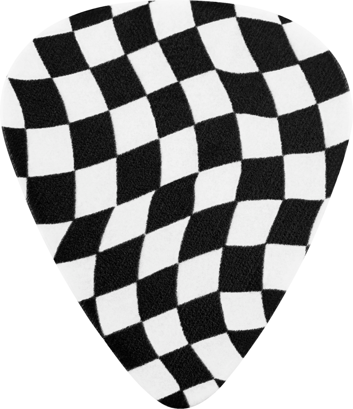 Fender 1980351088 Checkerboard 351 Shape Plectrums Medium Wavy Checkerboard 8-Pack afbeelding 2