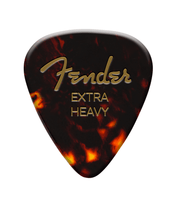 Fender 1980351200 Classic Celluloid 351 Shape Plectrums Extra Heavy Tortoise 12-Pack
