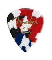 Fender 1980351250 Premium Celluloid 351 Shape Plectrums Extra Heavy Confetti 12-Pack