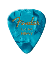Fender 1980351608 Premium Celluloid 351 Shape Plectrums Extra Heavy Ocean Turquoise 12-Pack