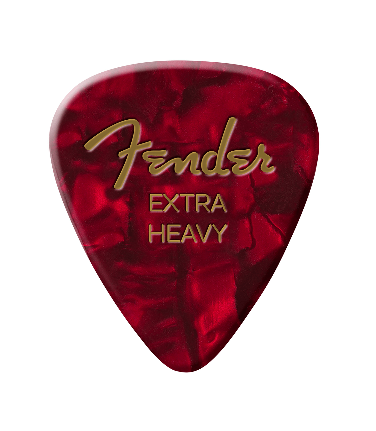 Fender 1980351609 Premium Celluloid 351 Shape Plectrums Extra Heavy Red Moto 12-Pack