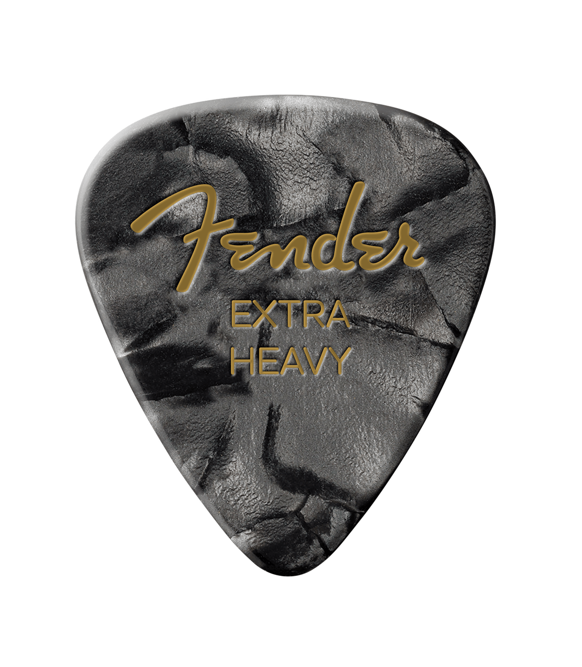 Fender 1980351643 Premium Celluloid 351 Shape Plectrums Extra Heavy Black Moto 12-Pack