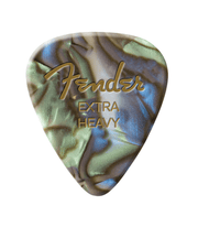 Fender 1980351657 Premium Celluloid 351 Shape Plectrums Extra Heavy Abalone 12-Pack