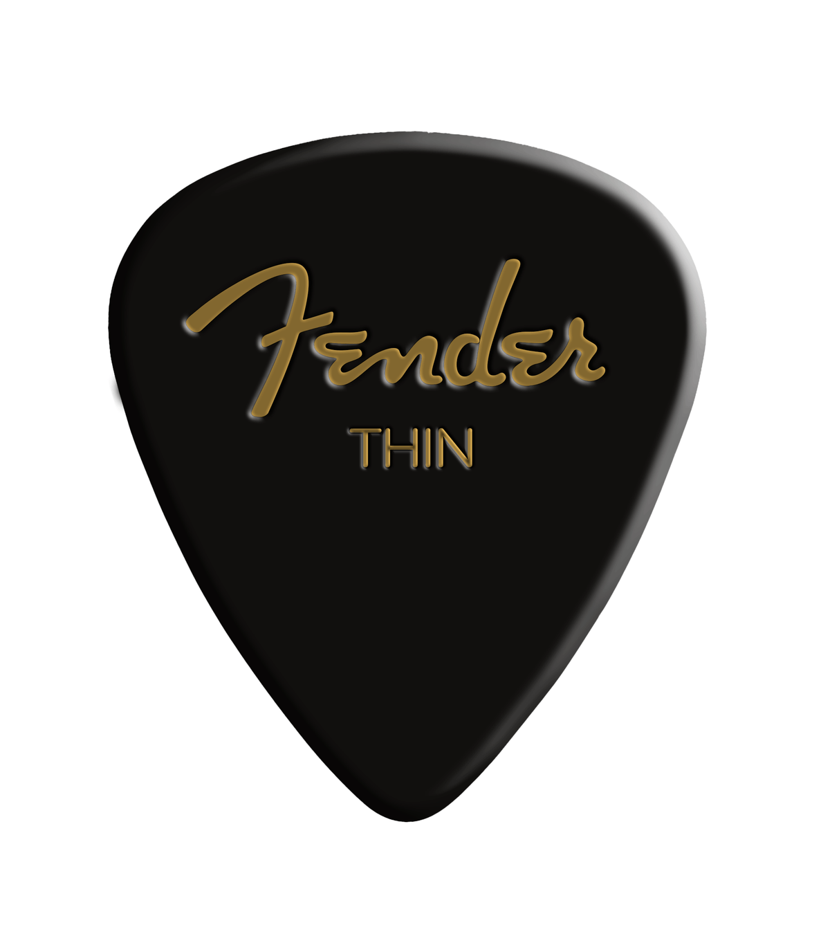 Fender 1980351706 Premium Celluloid 351 Shape Plectrums Thin Black 12-Pack