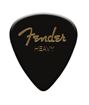 Fender 1980351906 Classic Celluloid 351 Shape Plectrums Heavy Black 12-Pack