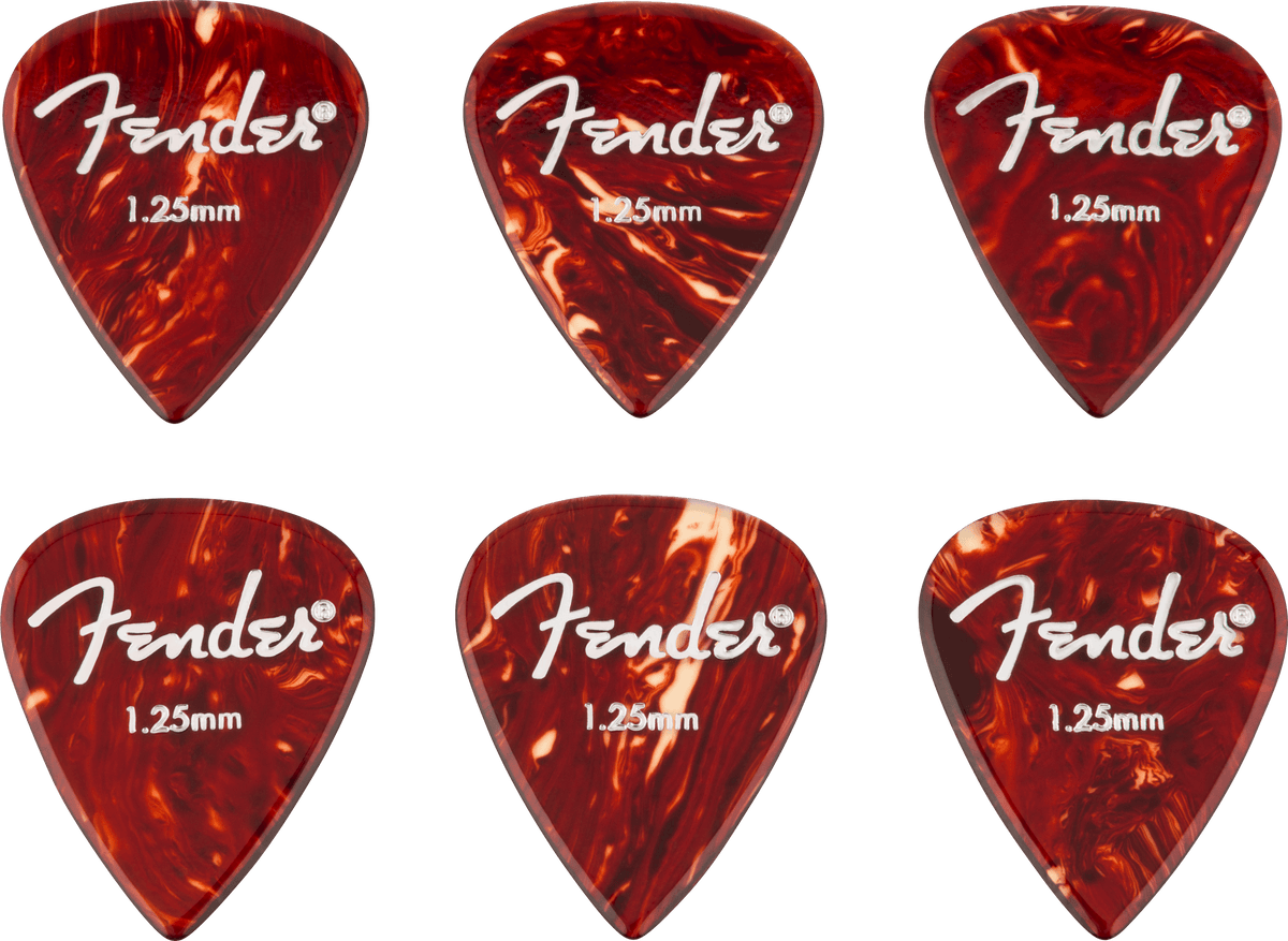 Fender 1986351001 Aero Plectrums 1.25 mm 6-Pack