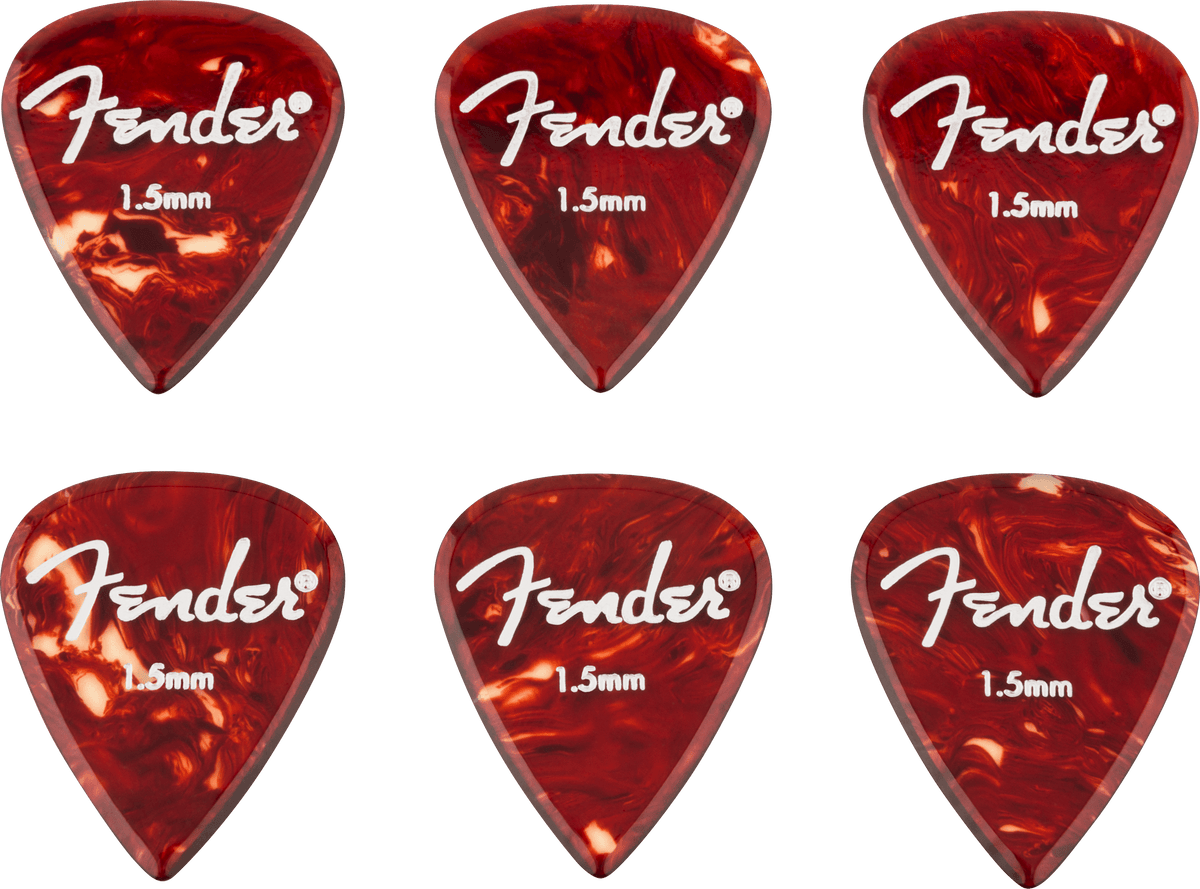 Fender 1986351002 Aero Plectrums 1.5 mm 6-Pack
