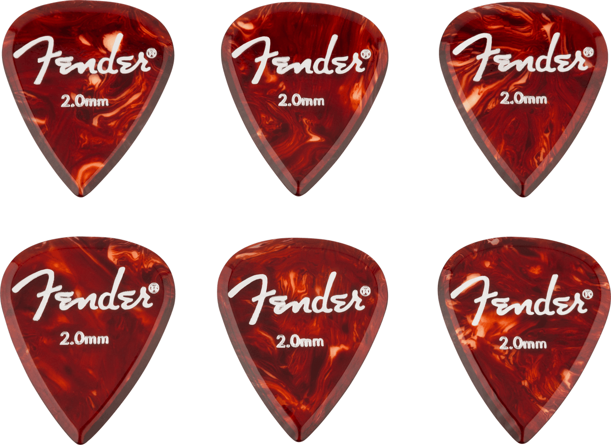 Fender 1986351003 Aero Plectrums 2.0 mm 6-Pack