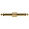 adaptor, 6,3mm jack male mono, 6,3mm jack male mono, gold metal