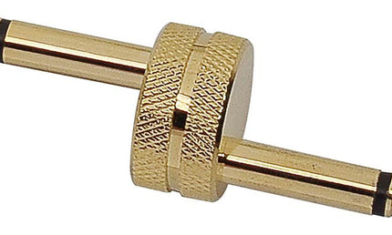 adaptor, 6,3mm jack male mono, 6,3mm jack male mono, gold metal