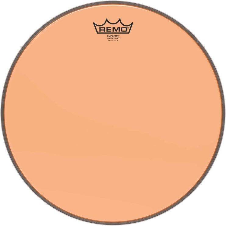 Remo - BE-0314-CT-OG - Emperor Colortone batter drumhead, orange, 14"
