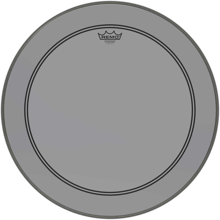 Remo - P3-1322-CT-SM - Powerstroke 3 Colortone bass drumhead, smoke, 22"