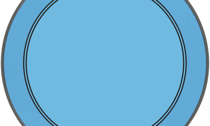 Remo - P3-1322-CT-BU - Powerstroke 3 Colortone bass drumhead, blue, 22"
