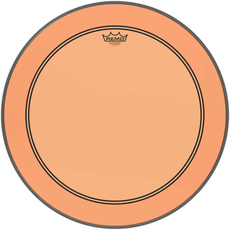 Remo - P3-1322-CT-OG - Powerstroke 3 Colortone bass drumhead, orange, 22"