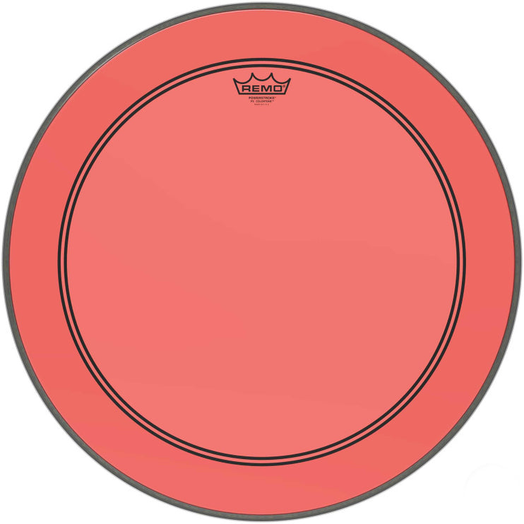 Remo - P3-1322-CT-RD - Powerstroke 3 Colortone bass drumhead, red, 22"