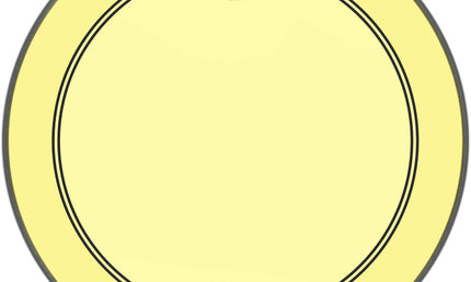Remo - P3-1322-CT-YE - Powerstroke 3 Colortone bass drumhead, yellow, 22"
