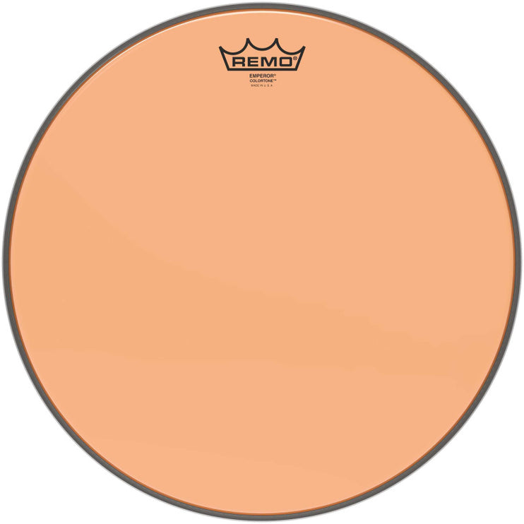 Remo - BE-0315-CT-OG - Emperor Colortone batter drumhead, orange, 15"