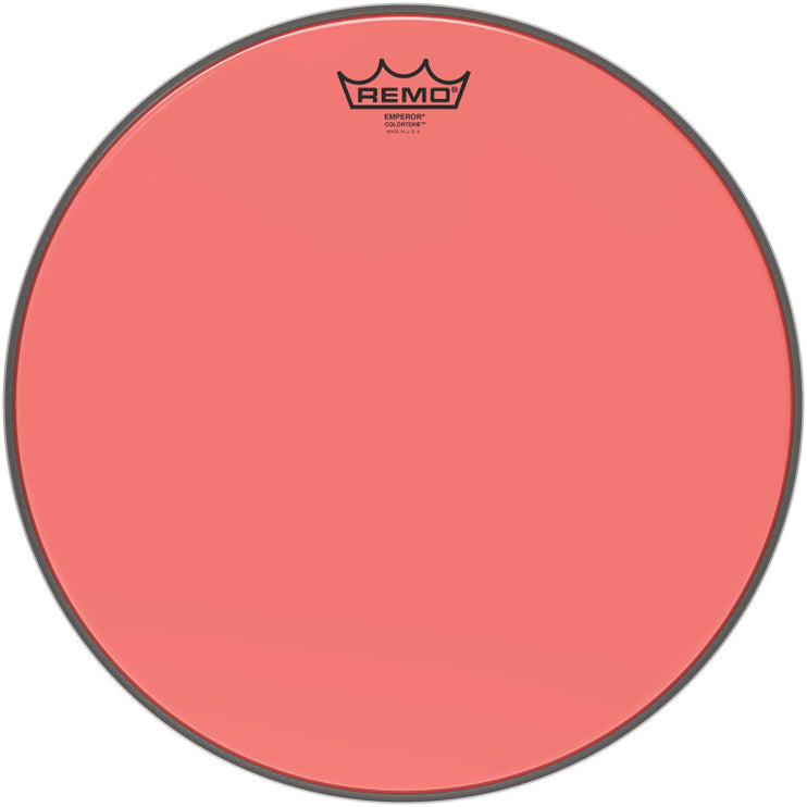 Remo - BE-0315-CT-RD - Emperor Colortone batter drumhead, red, 15"
