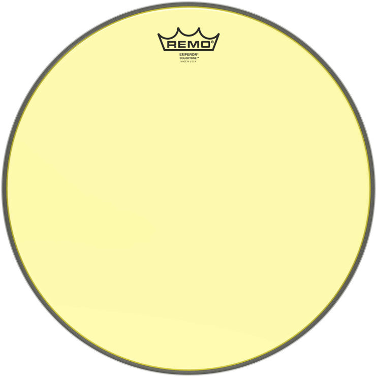 Remo - BE-0315-CT-YE - Emperor Colortone batter drumhead, yellow, 15"