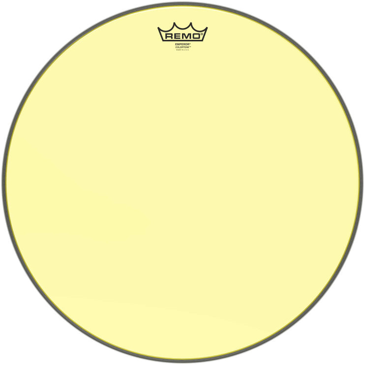 Remo - BE-0318-CT-YE - Emperor Colortone batter drumhead, yellow, 18"