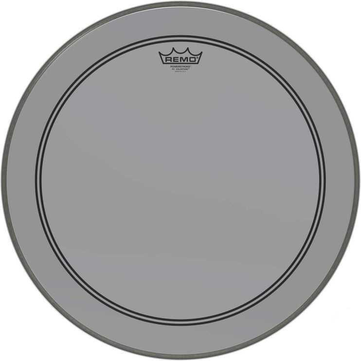 Remo - P3-1320-CT-SM - Powerstroke 3 Colortone bass drumhead, smoke, 20"