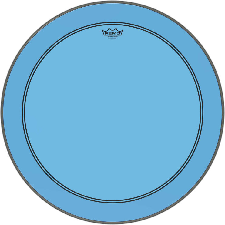 Remo - P3-1326-CT-BU - Powerstroke 3 Colortone bass drumhead, blue, 26"