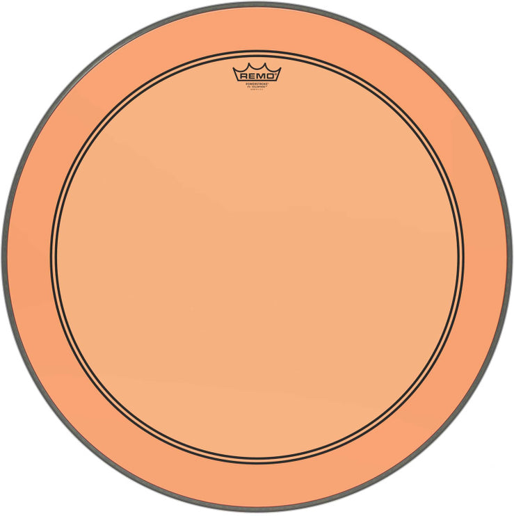 Remo - P3-1326-CT-OG - Powerstroke 3 Colortone bass drumhead, orange, 26"