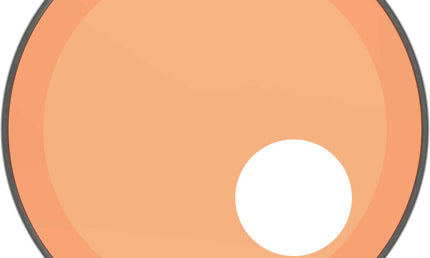 Remo - P3-1318-CT-OGOH - Powerstroke 3 Colortone bass drumhead, orange, 18", with 5" offset hole