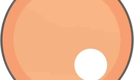Remo - P3-1320-CT-OGOH - Powerstroke 3 Colortone bass drumhead, orange, 20", with 5" offset hole
