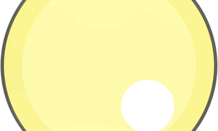 Remo - P3-1320-CT-YEOH - Powerstroke 3 Colortone bass drumhead, yellow, 20", with 5" offset hole