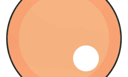 Remo - P3-1322-CT-OGOH - Powerstroke 3 Colortone bass drumhead, orange, 22", with 5" offset hole