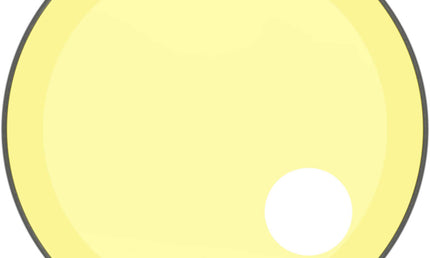 Remo - P3-1324-CT-YEOH - Powerstroke 3 Colortone bass drumhead, yellow, 24", with 5" offset hole