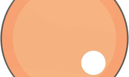 Remo - P3-1326-CT-OGOH - Powerstroke 3 Colortone bass drumhead, orange, 26", with 5" offset hole