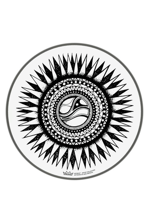 Remo - PE-0010-AB-003 - Artbeat Skyndeep Emperor clear batter drumhead, 10", New Sun