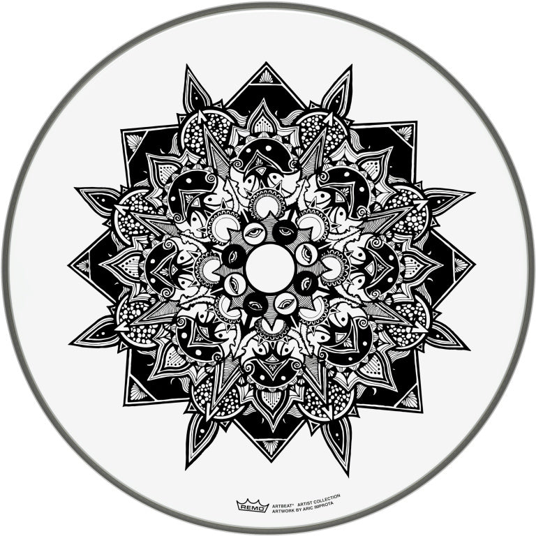 Remo - PE-0016-AB-006 - Artbeat Skyndeep Emperor Clear batter drumhead, 16", Disillusion