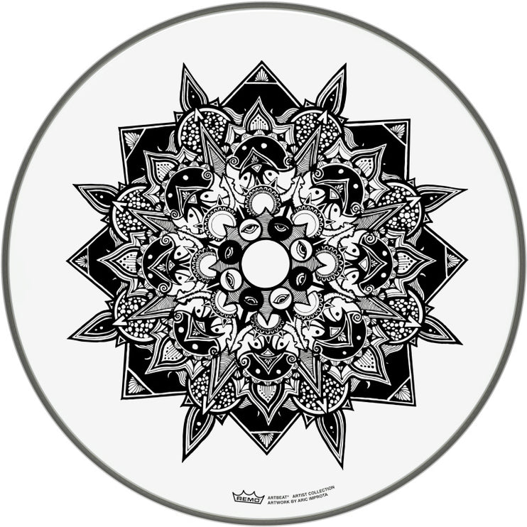 Remo - PE-0016-AB-006 - Artbeat Skyndeep Emperor Clear batter drumhead, 16", Disillusion