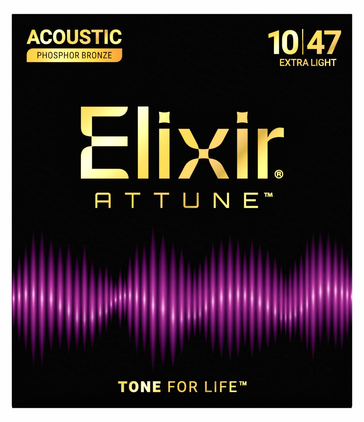 Elixir Attune Phosphor Bronze Akoestische Gitaarsnaren Extra Light 10-47