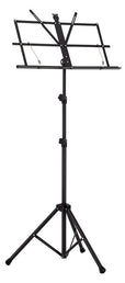 music stand, extra tall, foldable, black, 50x23 cm desk, tube diameter: 1,9 cm, including bag