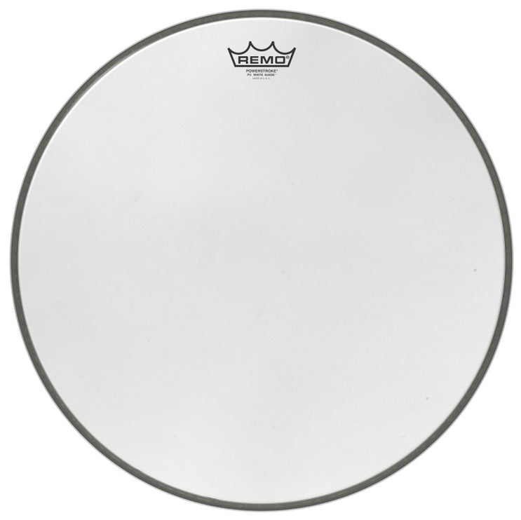 Remo - P3-1818-WS - 18" PWRSTRK.3 WHITE SUEDE