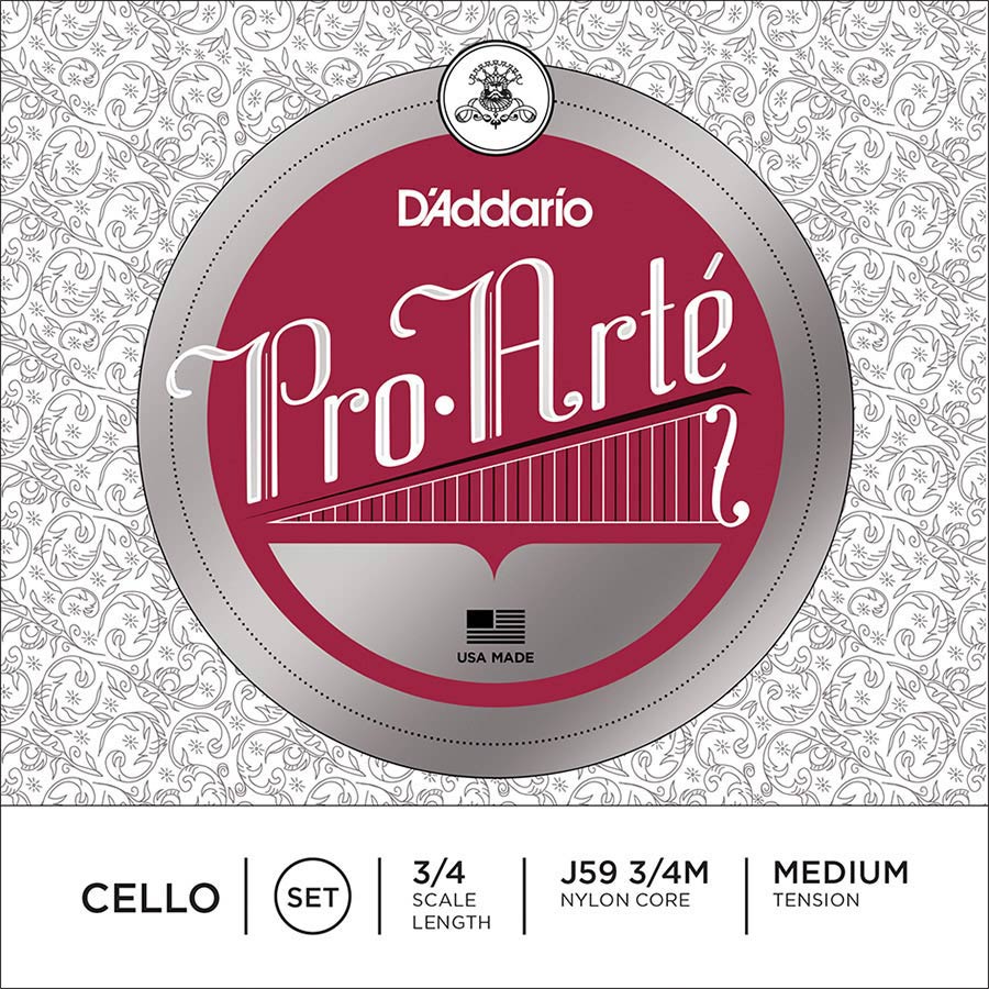 D'Addario J59-34M Cellosnarenset 3/4
