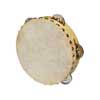 tambourine, rawhide skin, wood, 7", 5 zils